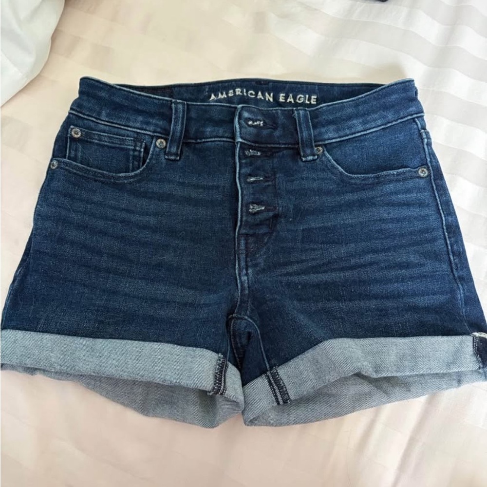 American Eagle Outfitters Dark Blue Jean Shorts
